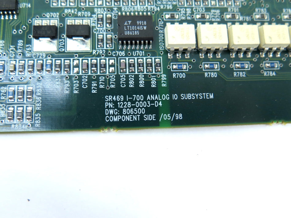 General Electric 1228-003-D4 / SR469 I-700 Analog IO Subsystem - Advance Operations
