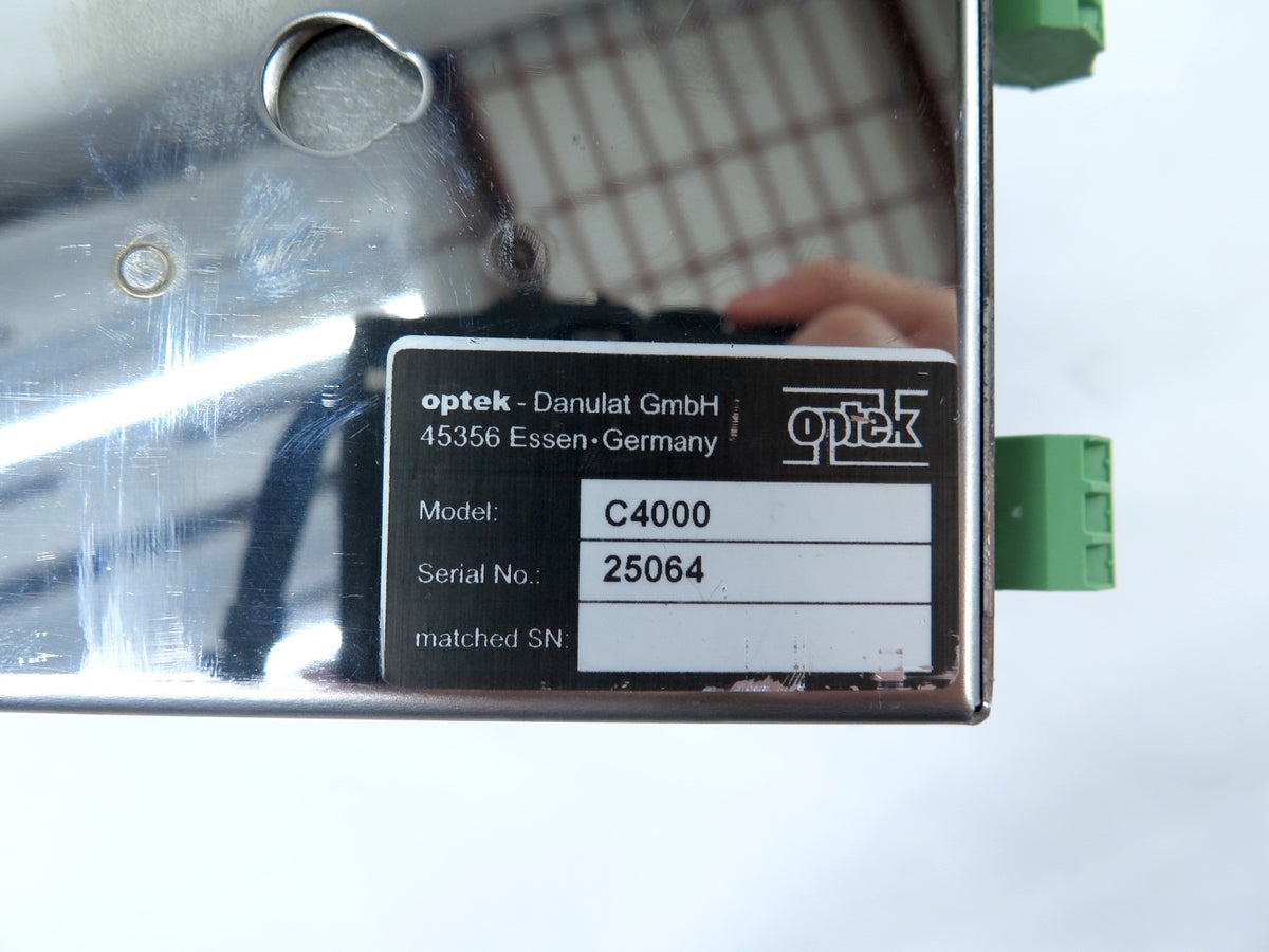 Optek Control C4000 Photometric Analyzer Converter - Advance Operations