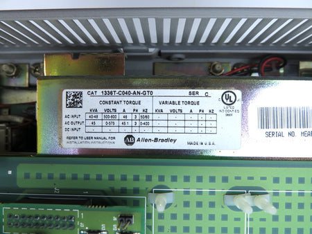 Allen-Bradley 1336T-C040-AN-GT0 AC Drive SER.C 500-600Vac 40-48kVA - Advance Operations