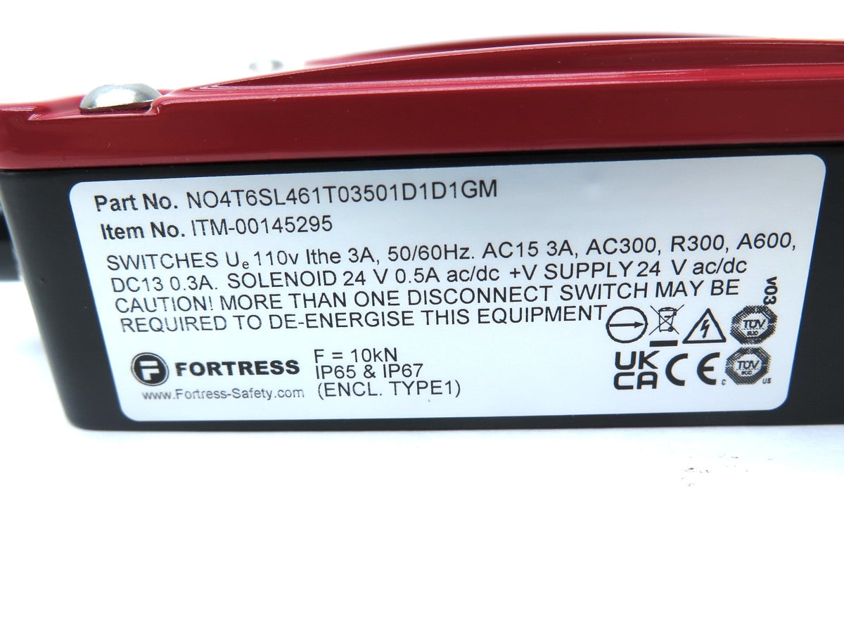 Fortress NO4T6SL461T03501D1D1GM Interlock Safety Switch - Advance Operations