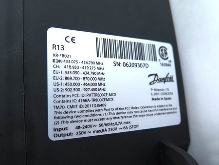 Danfoss R13 / KR-FB001 Remote Control Receiver - Advance Operations