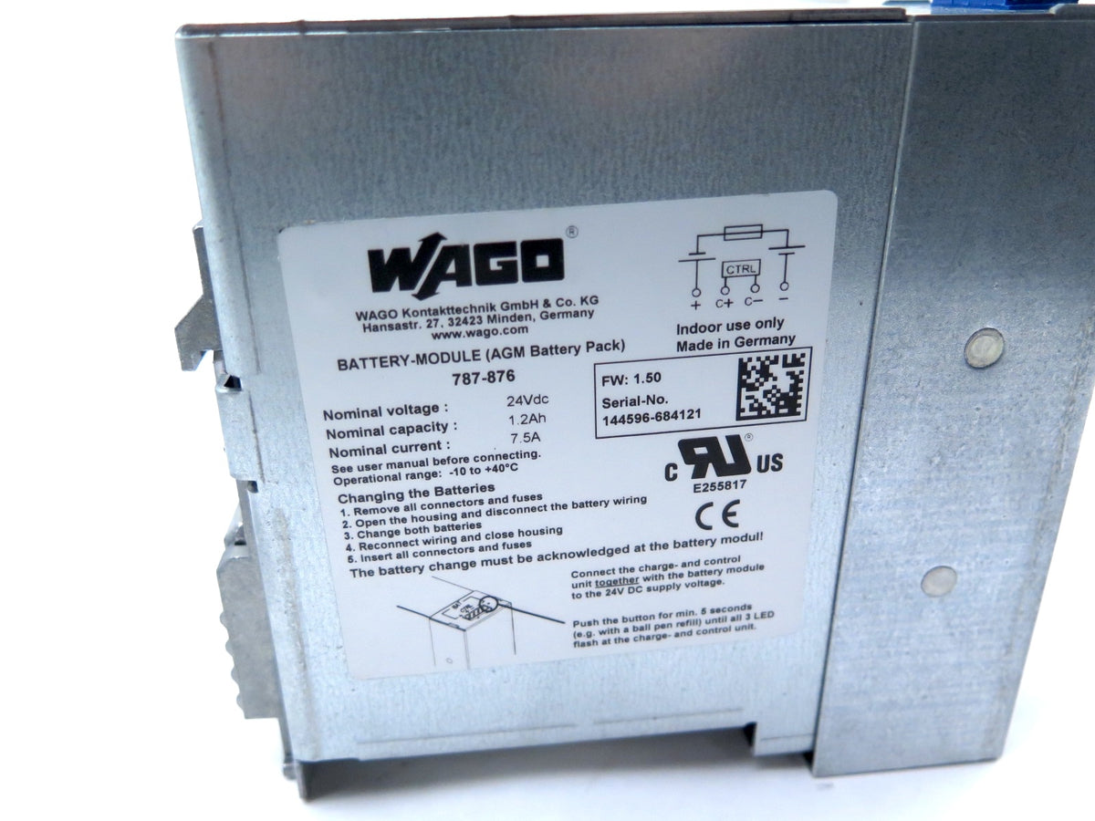 Wago 787-876 Battery Module AGM Battery Pack - Advance Operations