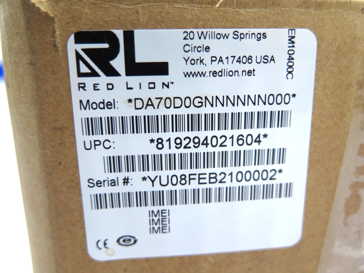 Red Lion DA70D0GNNNNNN000 FlexEdge Adv IIoT Controller NEW IN BOX - Advance Operations