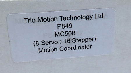 Trio Motion MC508 P849 / 8 Axis Closed Loop Stepper Motor Controller SEALED - Advance Operations