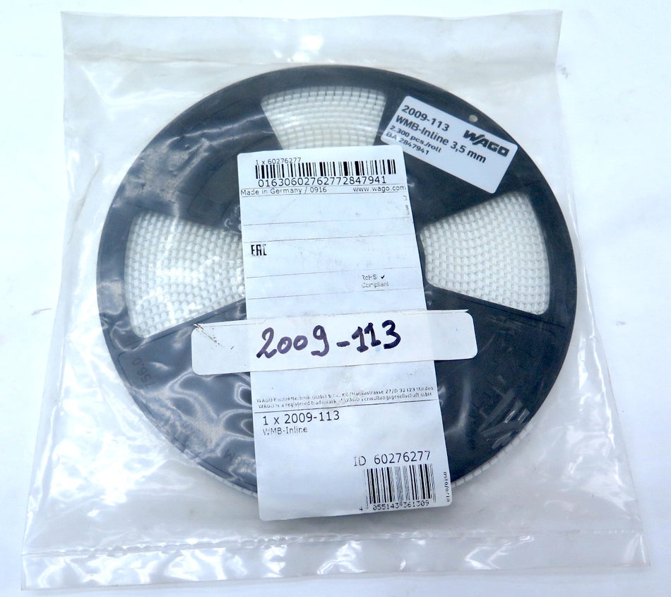 Wago 2009-113 WMB-InLine 3.5mm Identification Card - Advance Operations