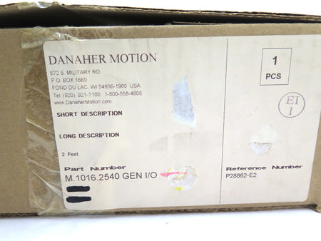 Danaher M.1016.2540 GEN I/O Cable Set NEW IN ORIGINAL BOX - Advance Operations