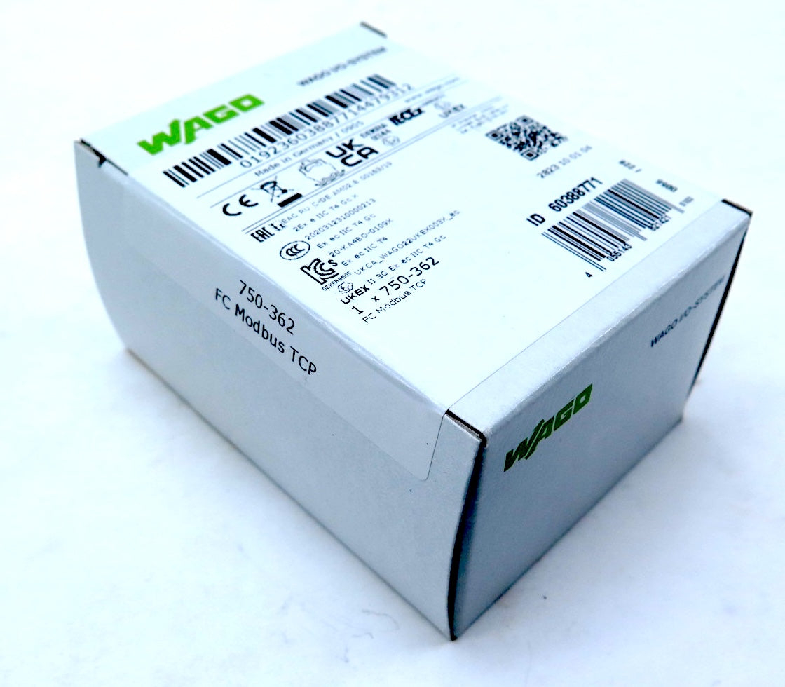 Wago 750-362 Fieldbus Coupler Modbus TCP Module FACTORY SEAL - Advance Operations