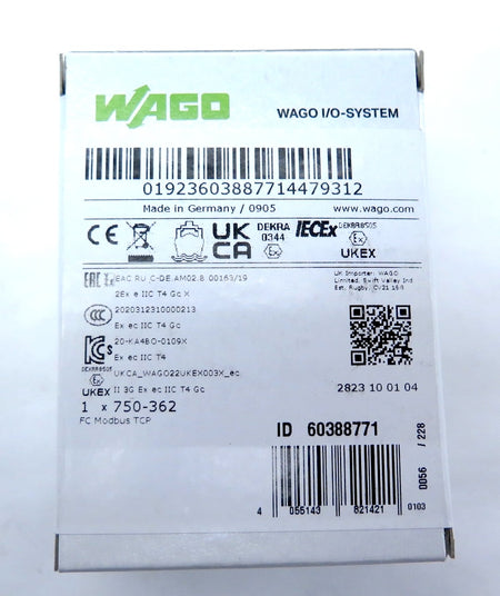 Wago 750-362 Fieldbus Coupler Modbus TCP Module FACTORY SEAL - Advance Operations