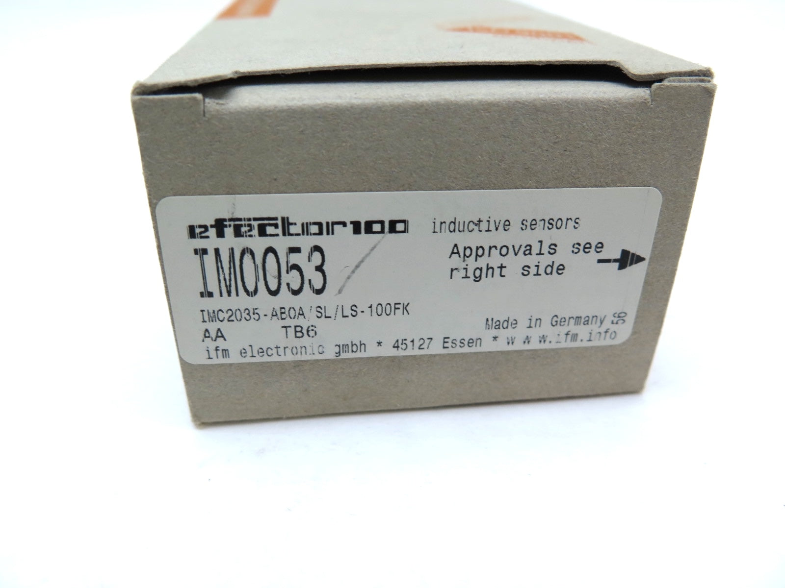 IFM Efector IM0053 Inductive Sensor IMC2035-ABOA/SL/LS-100FK - Advance Operations