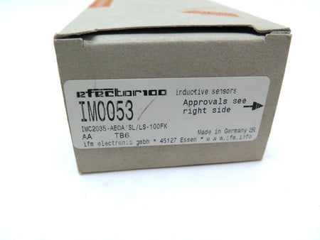 IFM Efector IM0053 Inductive Sensor IMC2035-ABOA/SL/LS-100FK - Advance Operations