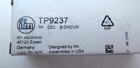 IFM TP9237 Evaluation unit For PT100 Temperature Sensor - Advance Operations