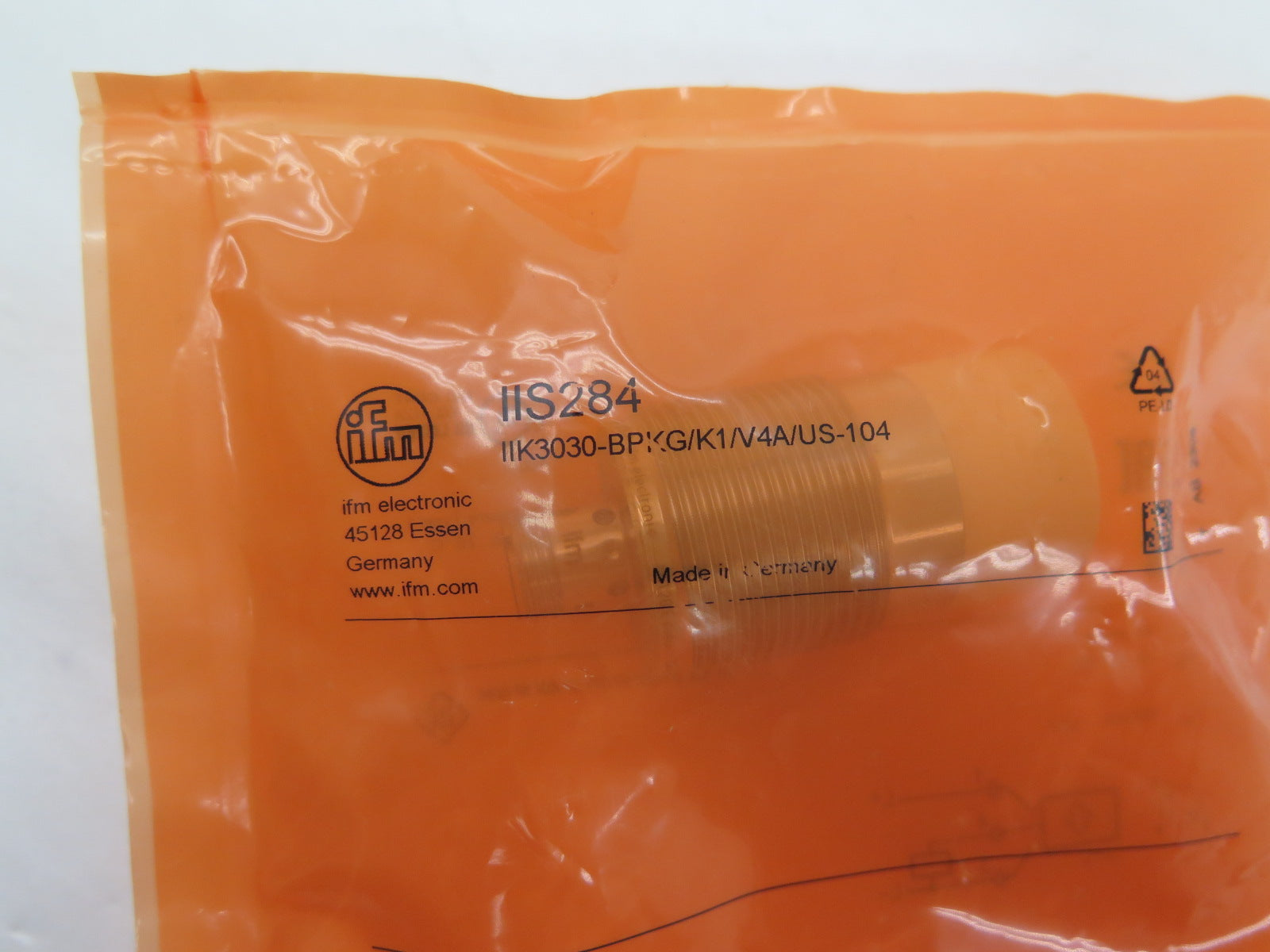 IFM Efector IIS284 Inductive Sensor - Advance Operations