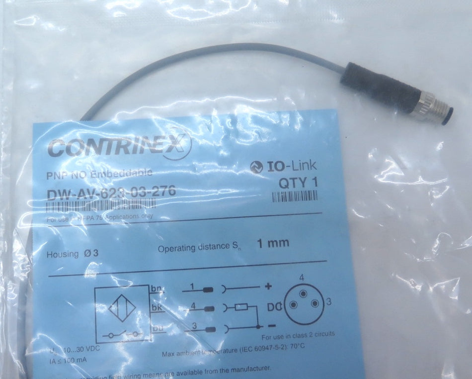 Contrinex DW-AV-623-03-276 Miniature Inductive Sensor - Advance Operations