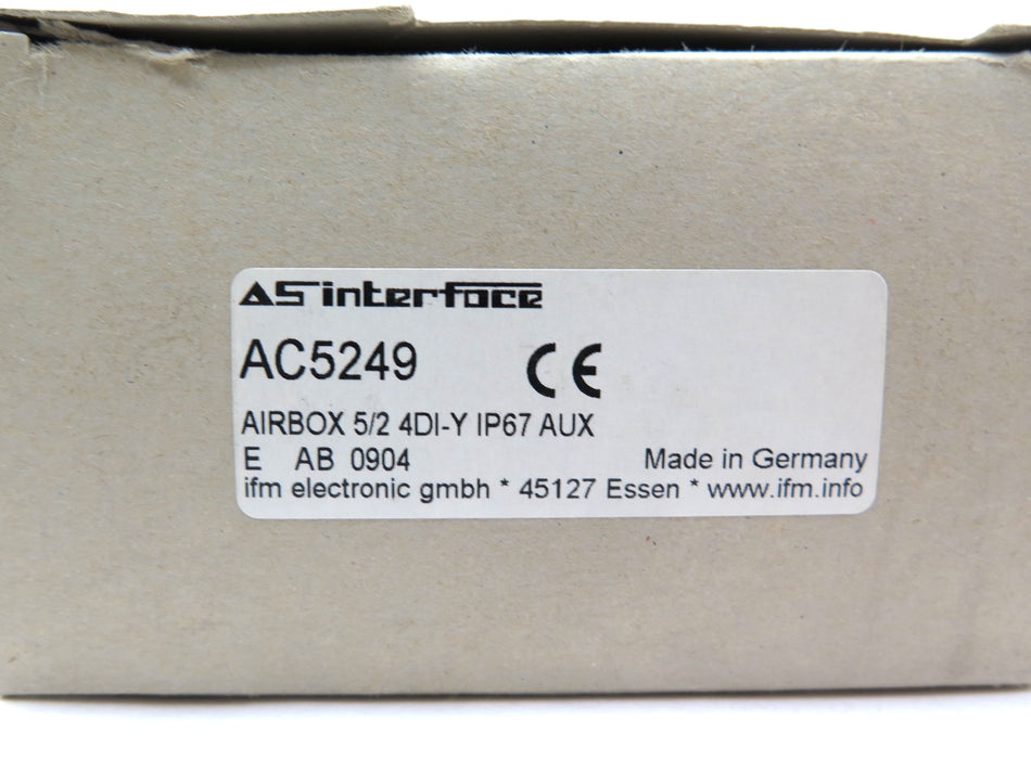 IFM Efector AC5249 Airbox 5/2 4DI-Y IP67 Aux - Advance Operations
