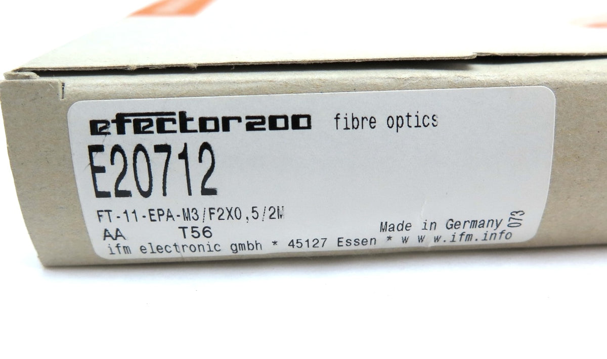 IFM Efector E20712 Fiber Optic Cable - Advance Operations