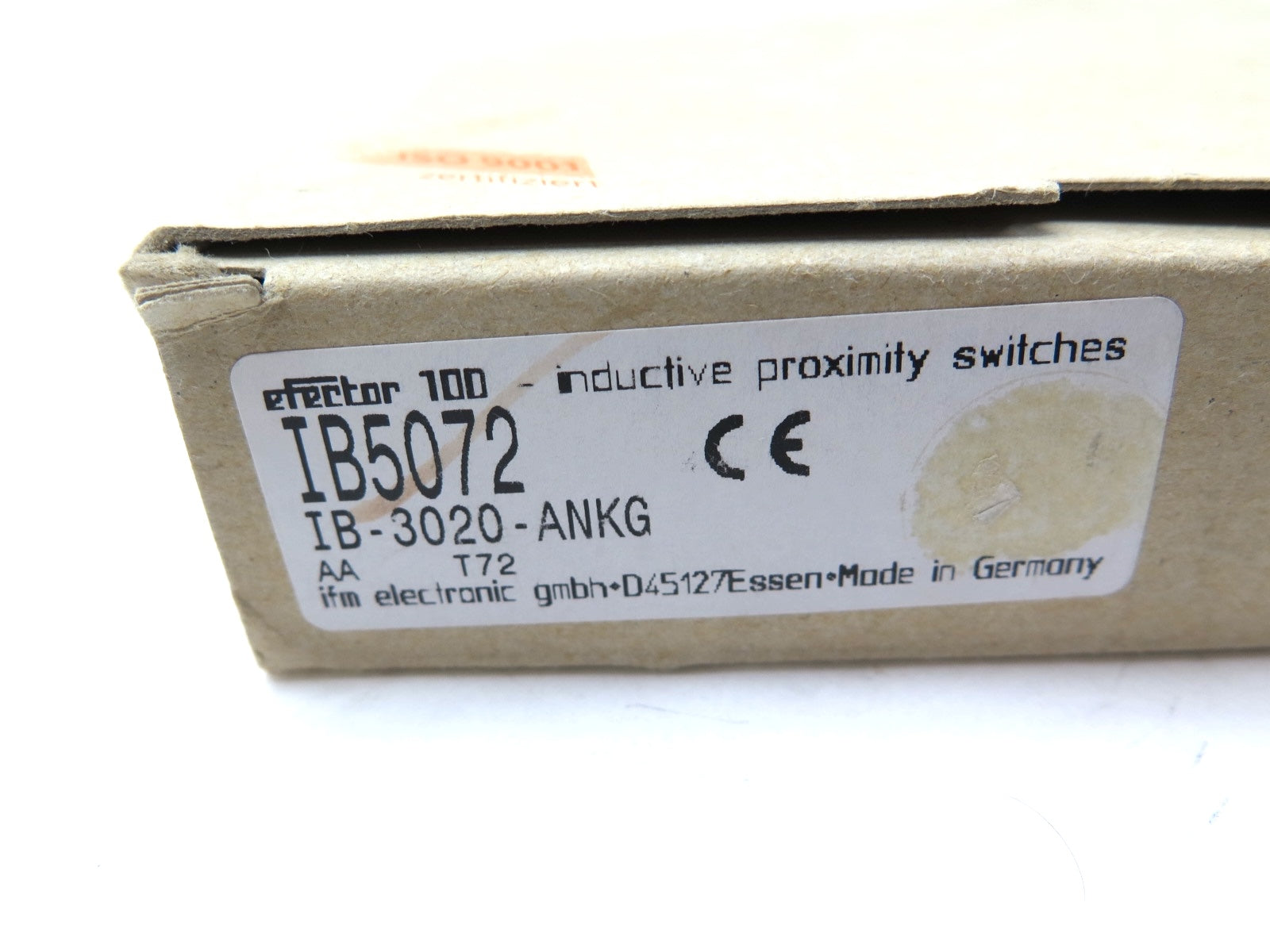 IFM IB5072 Inductive Proximity Switch / IB-3020-ANKG - Advance Operations