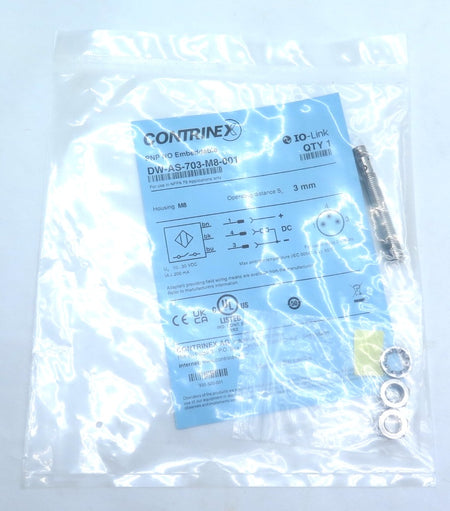 Contrinex DW-AS-703-M8-001 Proximity Switch 3mm FACTORY SEALED - Advance Operations