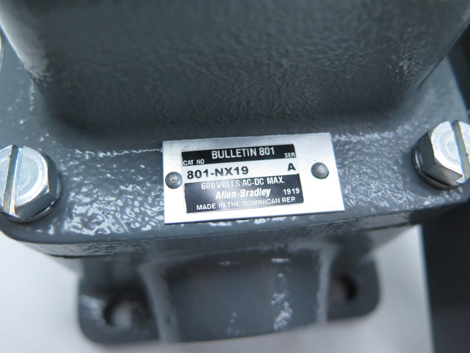 Allen-Bradley 801-NX19 General Purpose Switch Heavy Duty 600Vac/dc max - Advance Operations