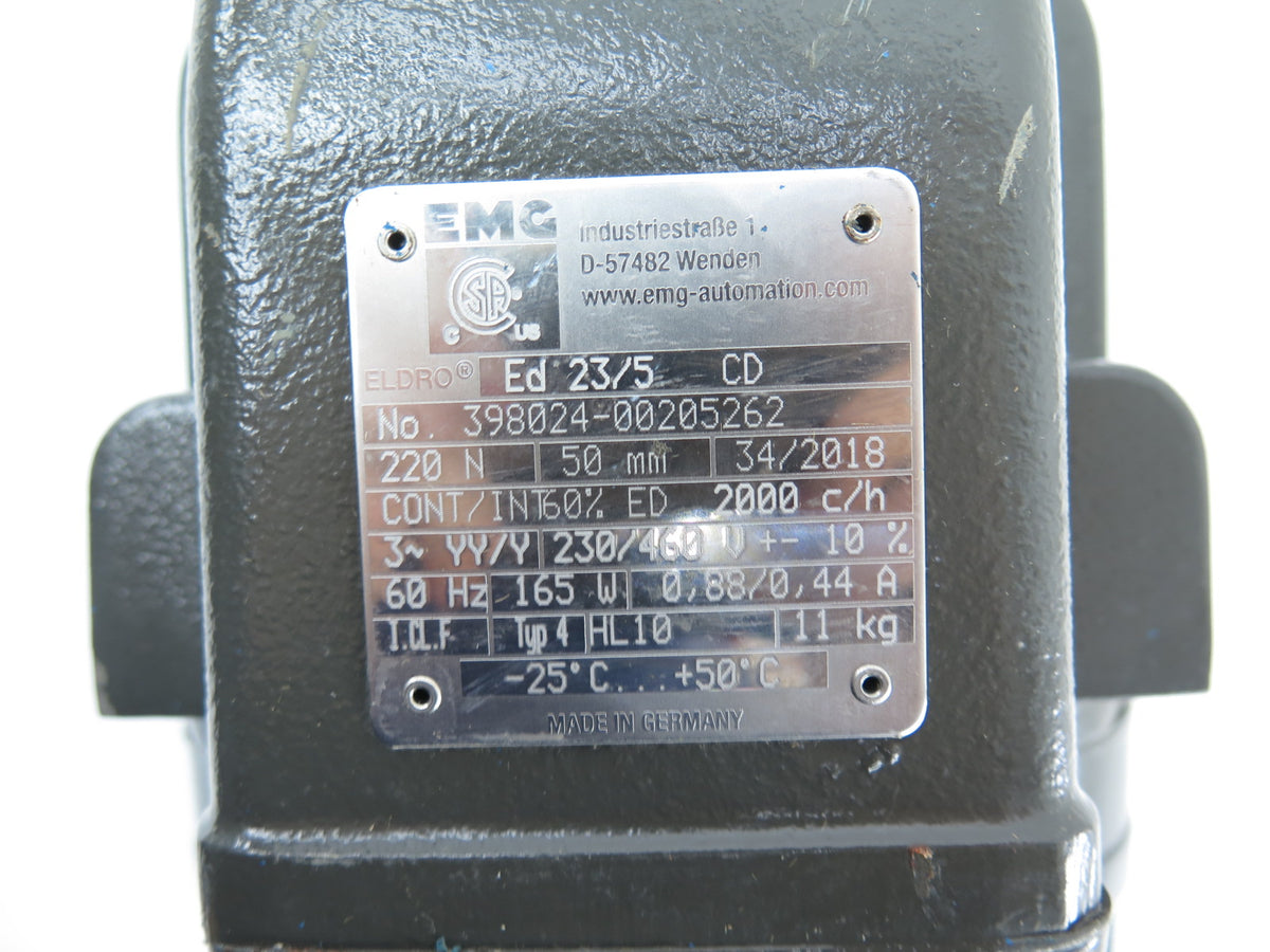 MONDEL EMG Eldro ED 23/5 CD Electric Lifting Device - Advance Operations