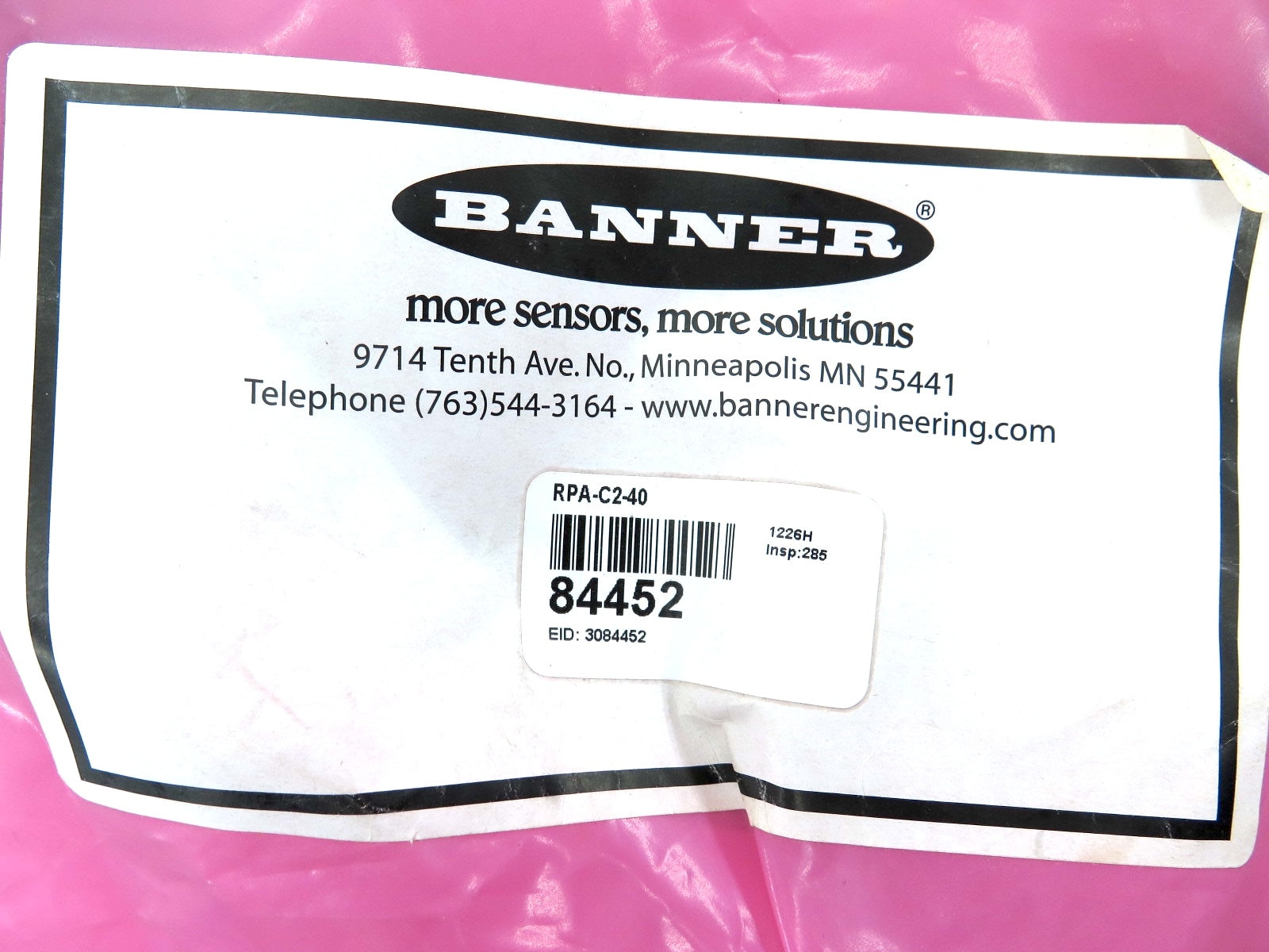 Banner RPA-C2-40 Rope Pull Accessory 40 Meters of 3mm Rope Pull Cable - Advance Operations