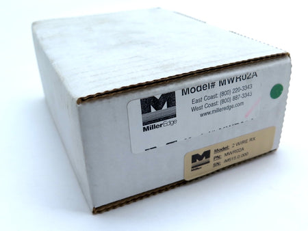 Miller Edge MWR02A Sensing Edge Wireless Signal Transmitter - Advance Operations