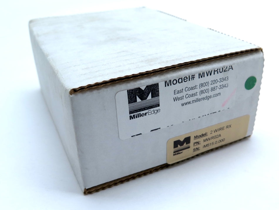 Miller Edge MWR02A Sensing Edge Wireless Signal Transmitter - Advance Operations