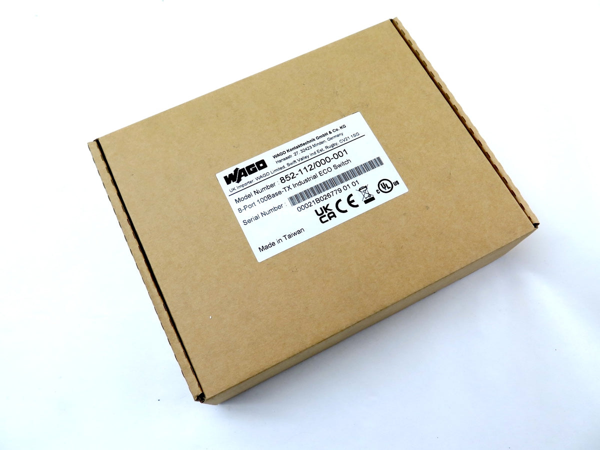 Wago 852-112/000-001 8-Port 100Base-TX Industrial ECO Switch - Advance Operations