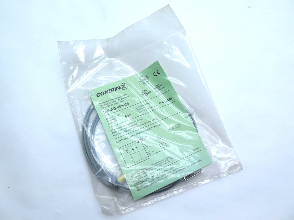 Contrinex DW-AD-403-C5 Inductive Proximity Switch - Advance Operations