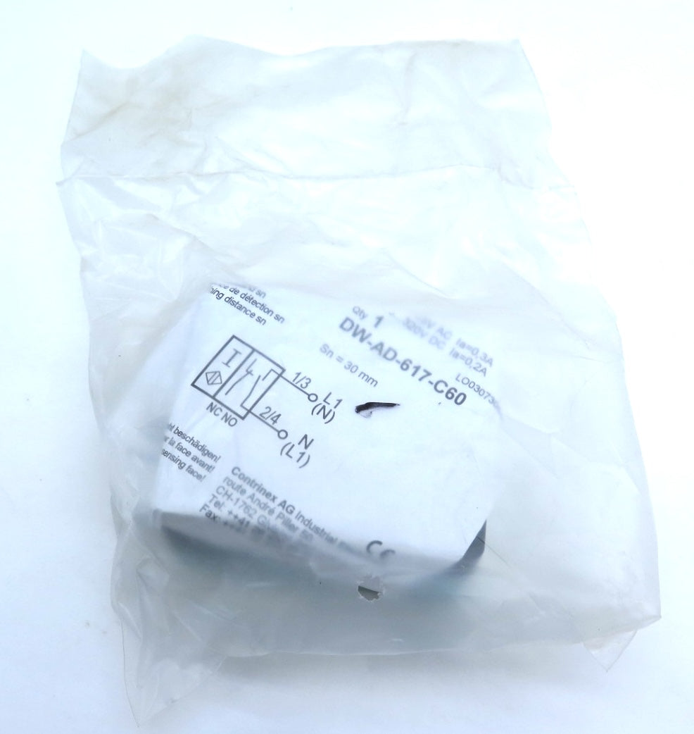 Contrinex DW-AD-617-C60 Rectangular Inductive Sensor - Advance Operations