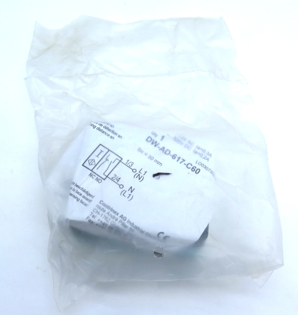 Contrinex DW-AD-617-C60 Rectangular Inductive Sensor - Advance Operations