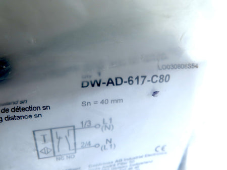 Contrinex DW-AD-617-C80 Rectangular Inductive Sensor - Advance Operations
