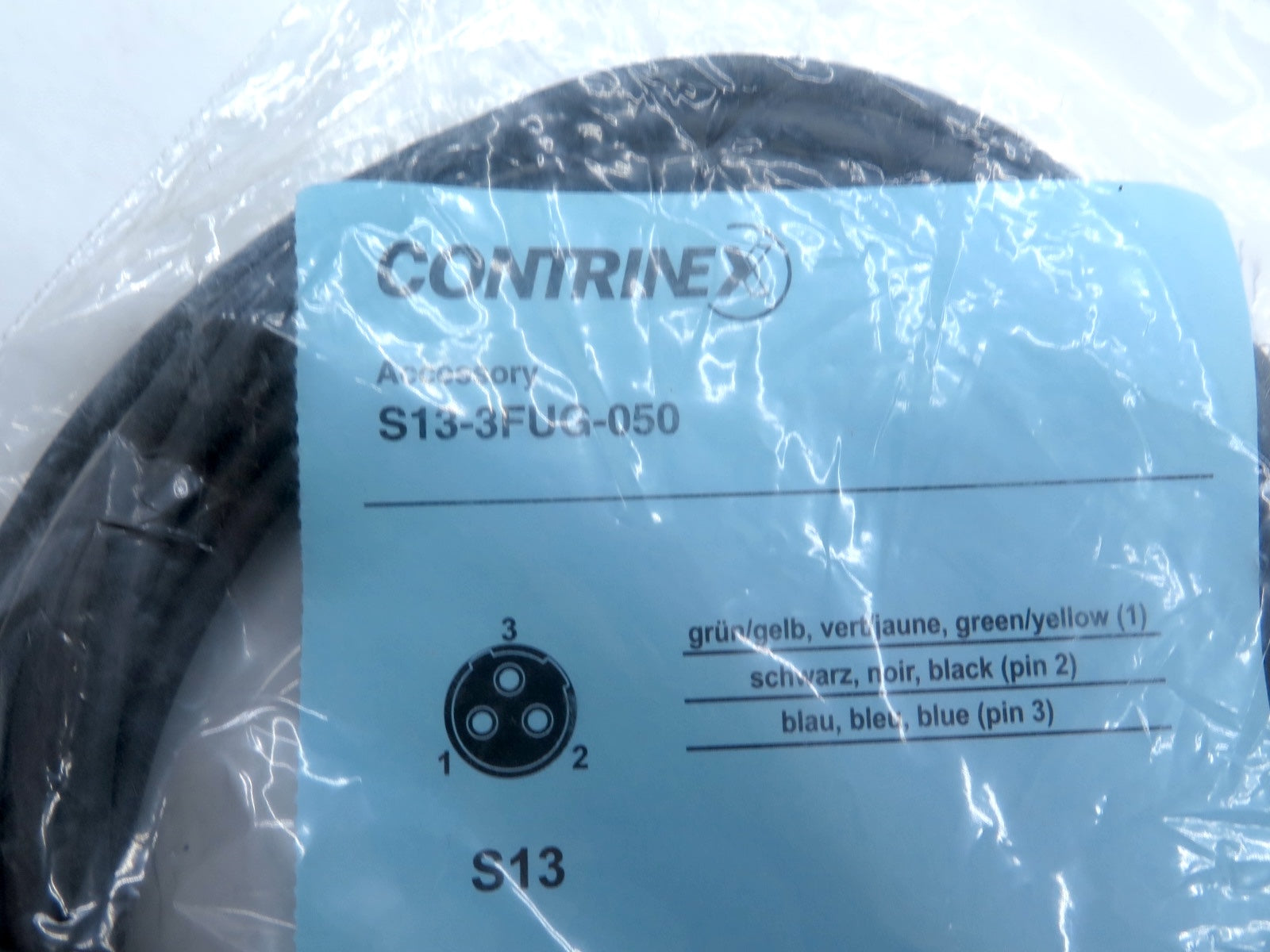 Contrinex S13-3FUG-050 Automation Cable / Cordset - Advance Operations