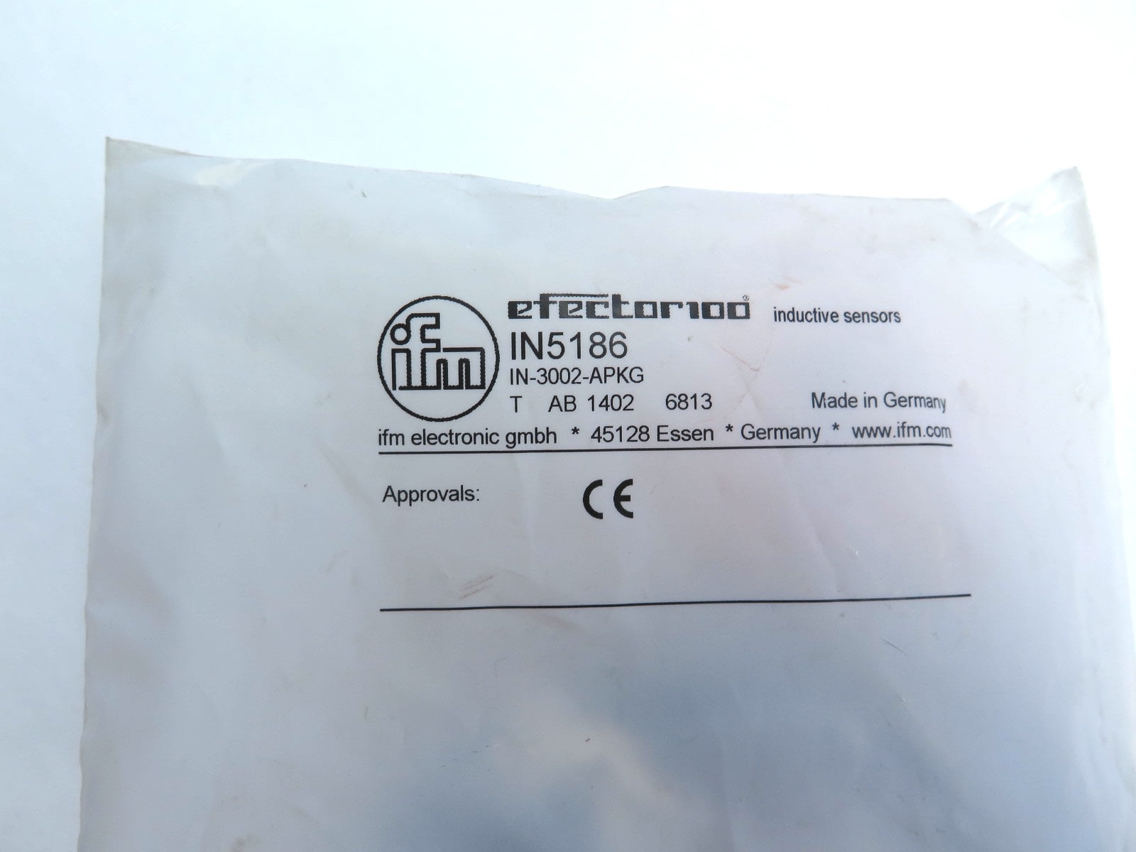 IFM Efector IN5186 / IN-3002-APKG Proximity Switch - Advance Operations