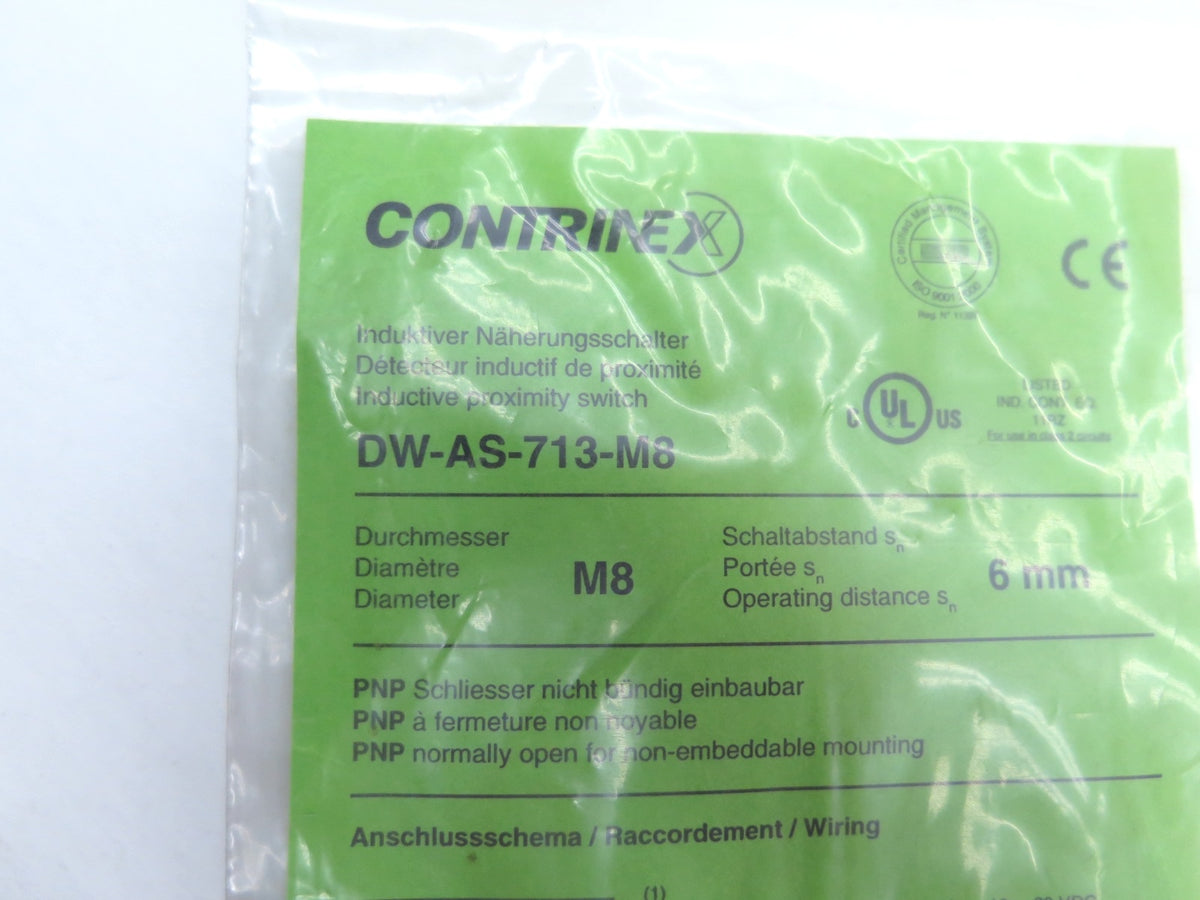 Contrinex DW-AS-713-M8 Stainless Inductive Sensor - Advance Operations