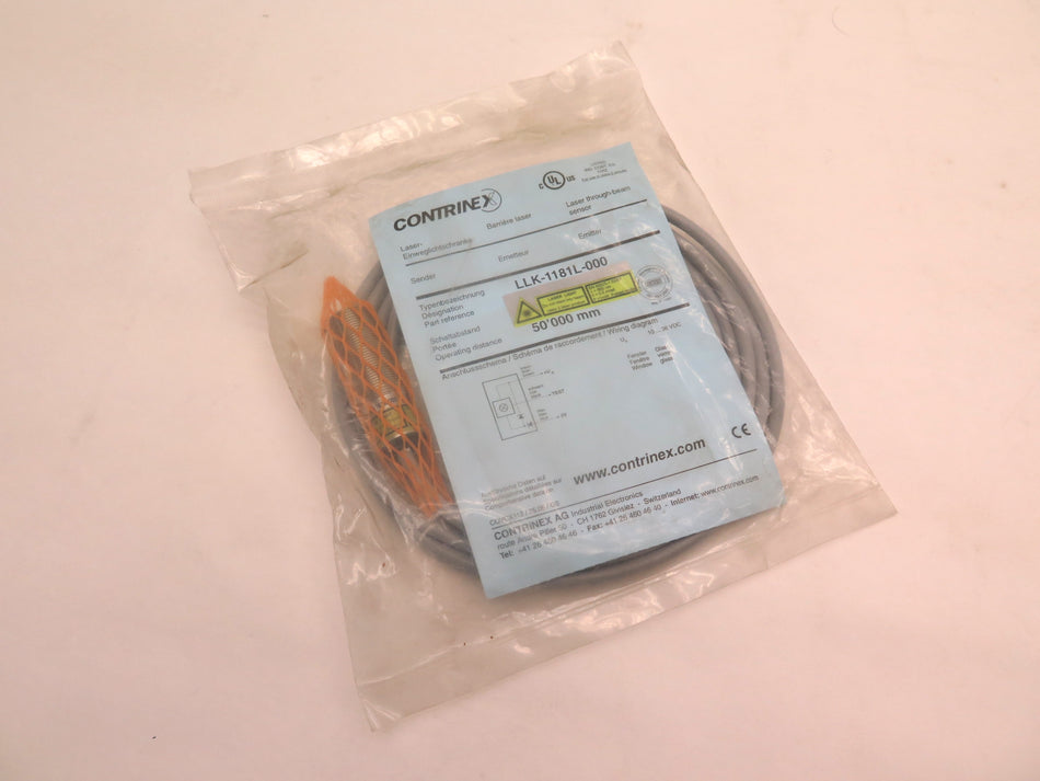 Contrinex LLK-1181L-000 Laser Through-Beam Sensor - Advance Operations