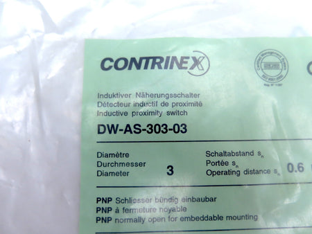 Contrinex Inductive Proximity Switch - Advance Operations