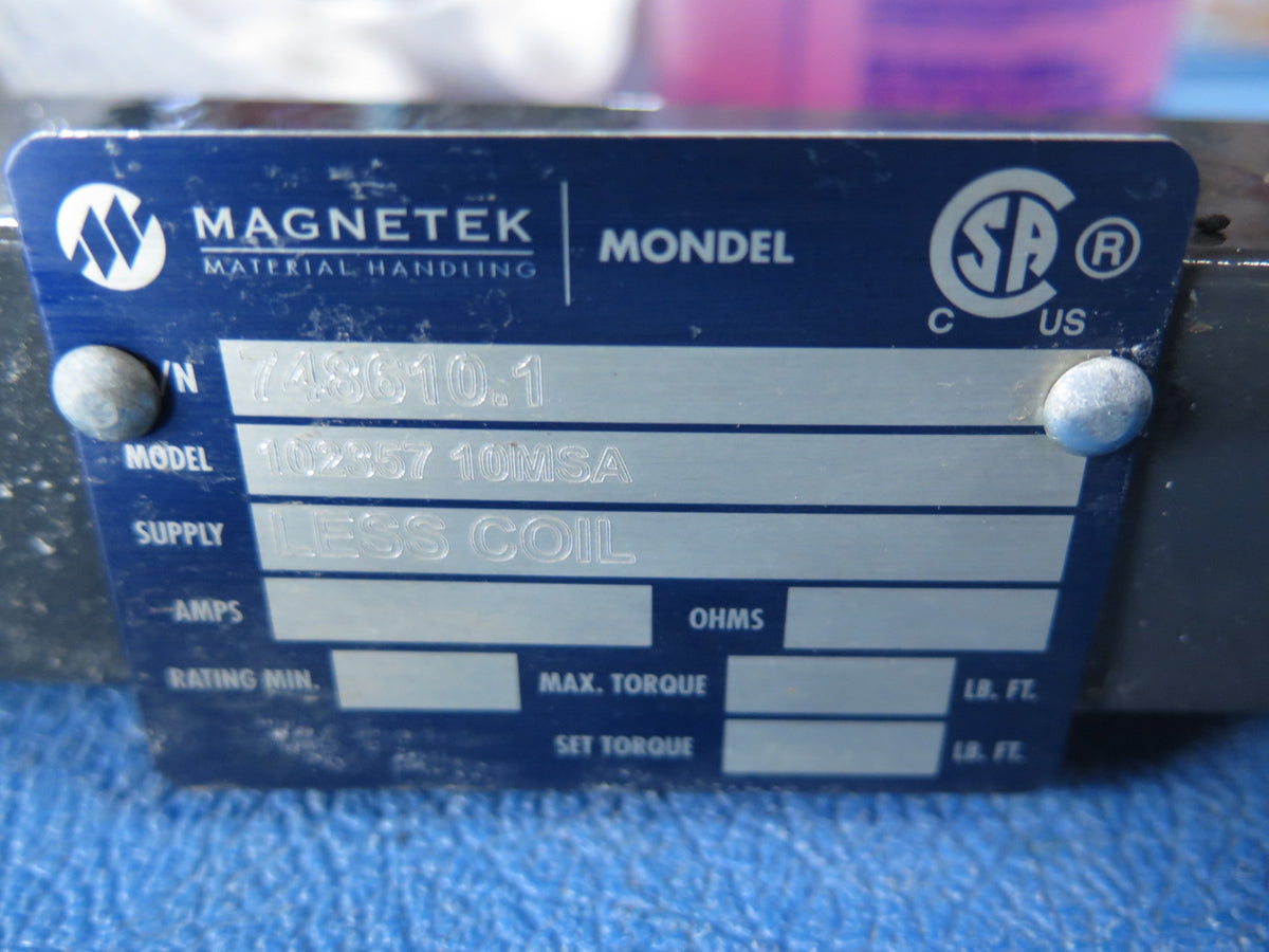 Magnetek 10MSA DC Brake (Less Magnet Assy.) 102357 - Advance Operations