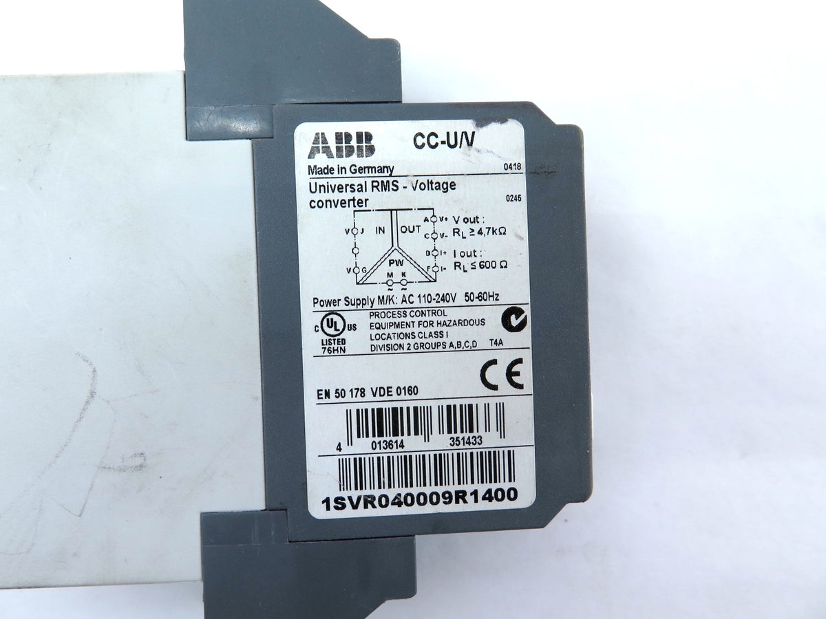 ABB CC-U/V Universal RMS-Voltage Converter - Advance Operations