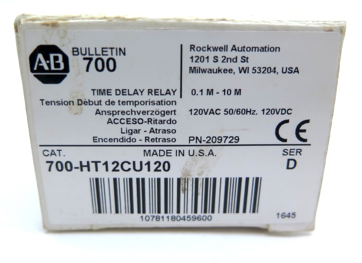 Allen-Bradley 700-HT12CU120 Time Delay Relay - Advance Operations