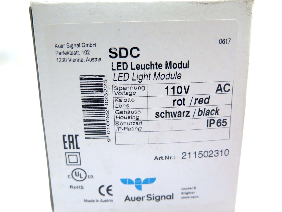Auer Signal 211502310 Red Light Module LED - Advance Operations