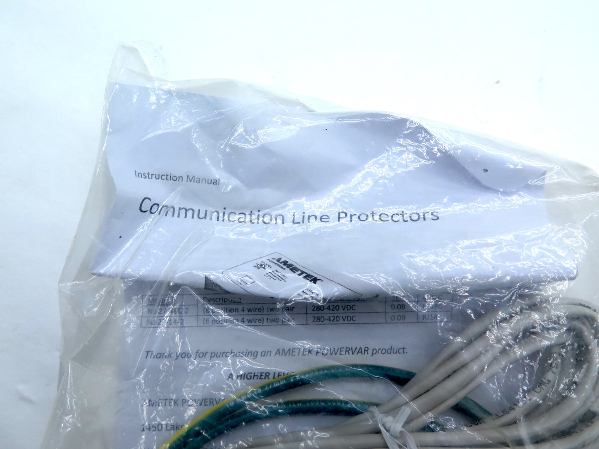 Ametek NJ-27-14-2 Communication Line Protectors - Advance Operations