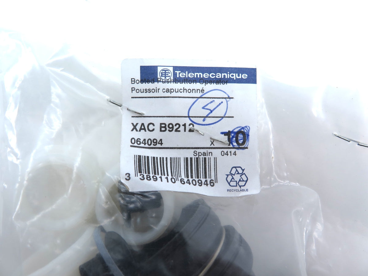 Telemecanique XAC B9212 Booted Push Button Operator - Advance Operations