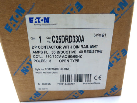 Eaton C25DRD330A DP Contactor With DIN Rail - Advance Operations