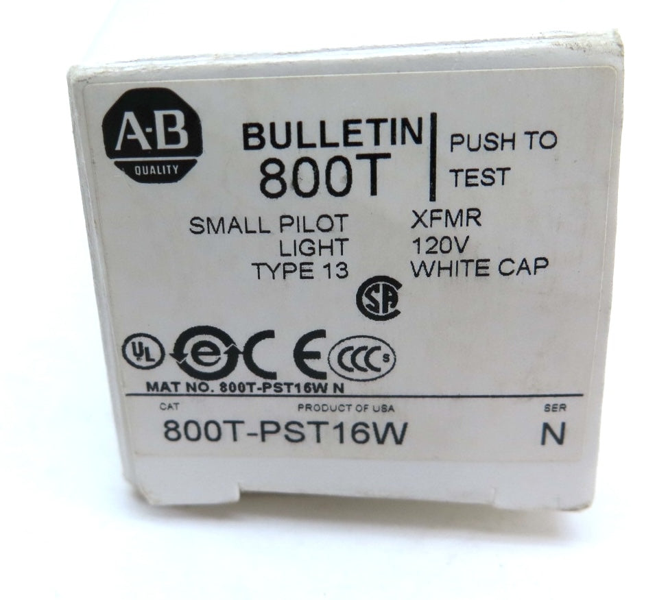 Allen-Bradley 800T-PST16W Pilot Light Small Type 13 - Advance Operations