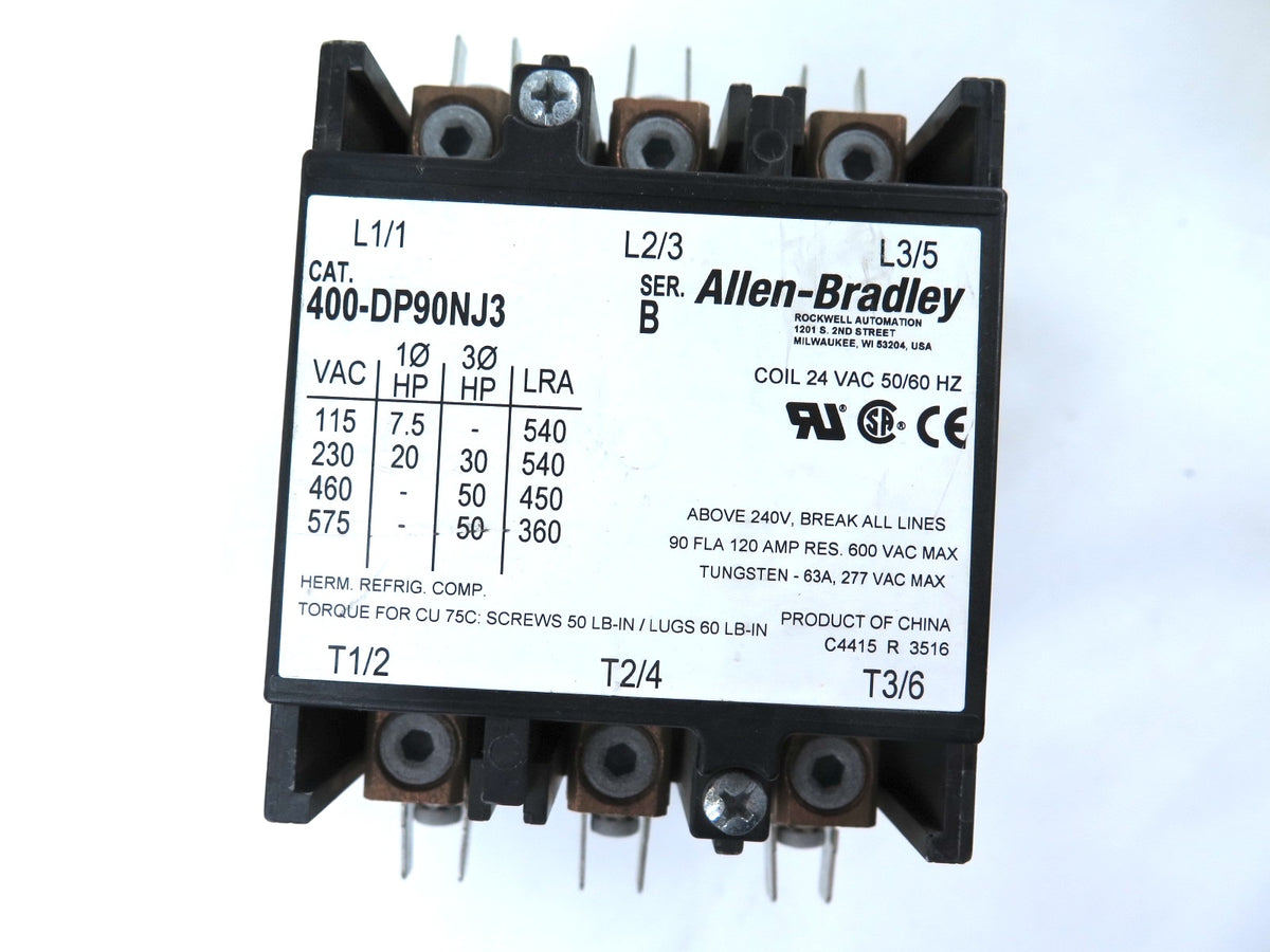 Allen-Bradley 400-DP90NJ3 Ser.B Contactor Coil 24Vac - Advance Operations