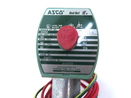 Asco Red Hat 8262H208 Solenoid Valve 1/4" 120Vac - Advance Operations