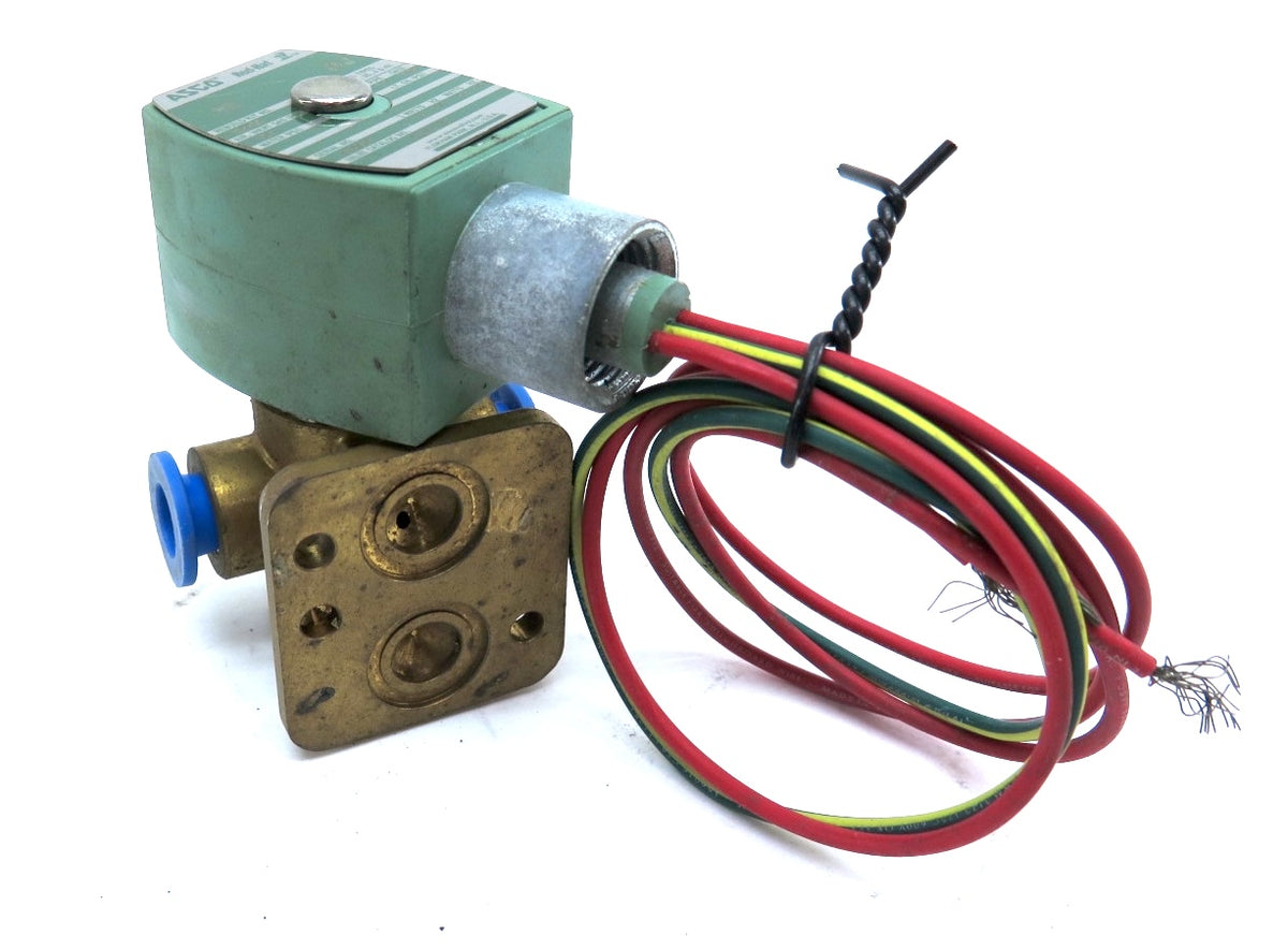 Asco 8320G701 Solenoid Valve 1/4" Brass Body 120Vac Coil - Advance Operations