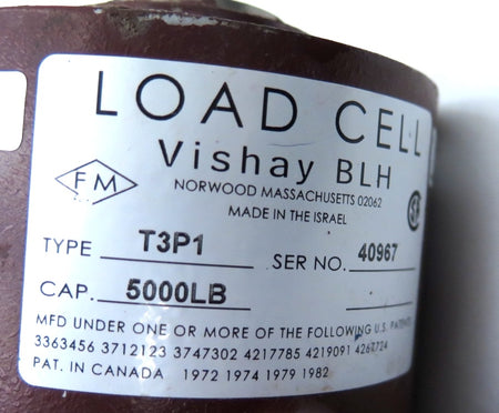 Vishay BLH T3P1 Load Cell 5000Lbs - Advance Operations
