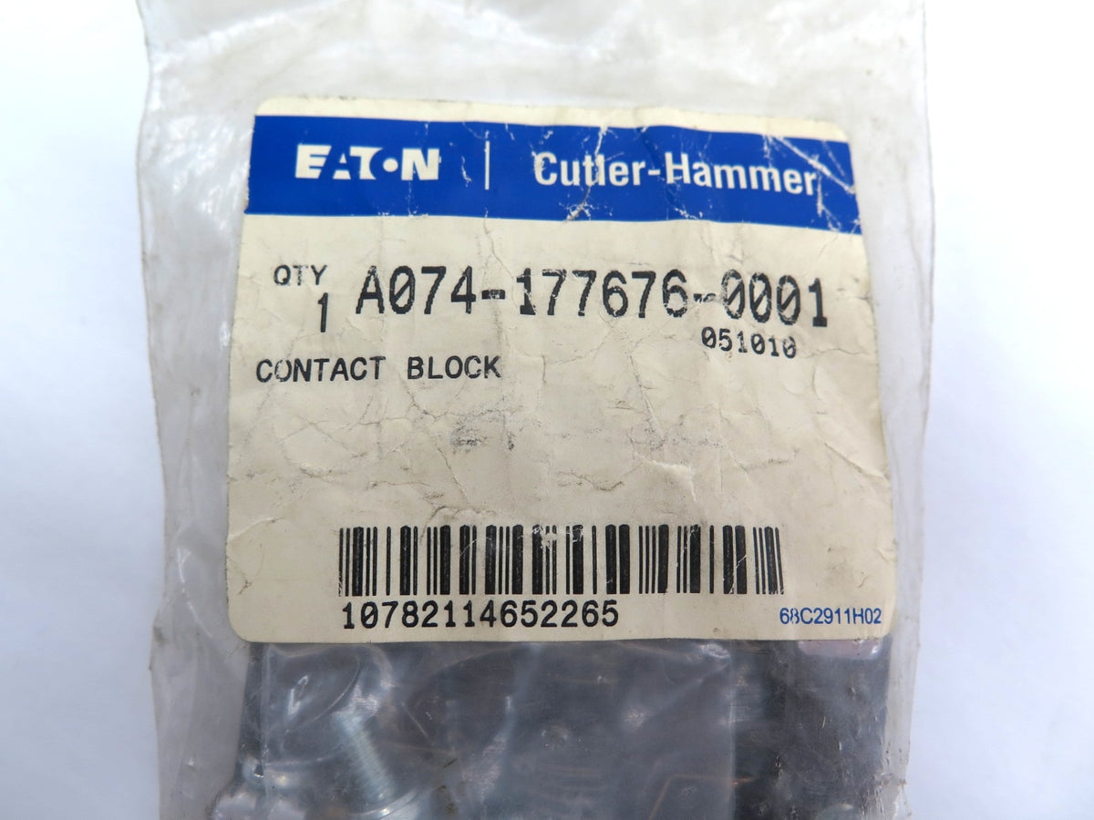 Eaton Cutler Hammer A074-177676-0001 Contact Block 1NO/1NC - Advance Operations