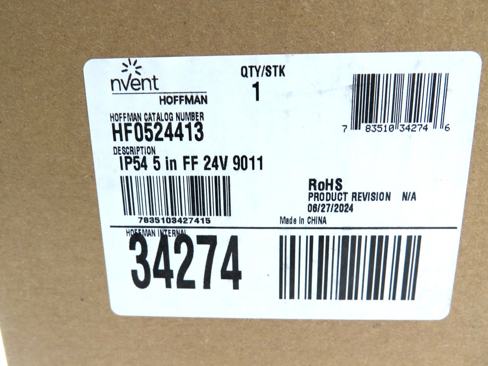 Hoffman nVent HF0524413 Cooling Filter Fan Assembly SEALED - Advance Operations